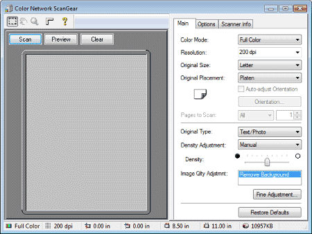 Basic Methods for Scanning Documents from a Networked Computer (MF9200  Series)