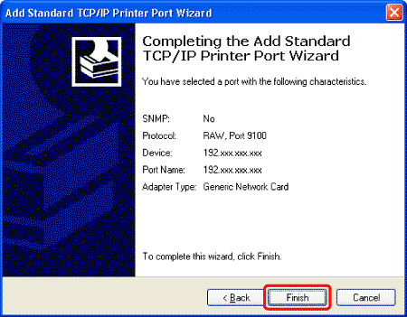 Set the port manually if the Printer is not found during installation ...