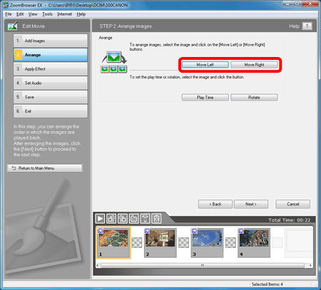 Editing movies with ZoomBrowser EX Ver6.7.