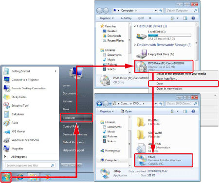 Installing the Software Applications (Windows)
