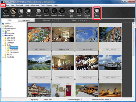 Saving images that were edited with Digital Photo Professional Ver. 3. ...