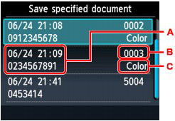 Print or delete documents in memory if unable to Receive a Fax - MX420