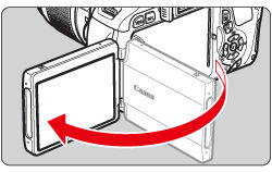 How to use the vari-angle LCD monitor of the EOS REBEL T3i/EOS 600D