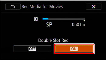 Explanation of and use of double slot recording