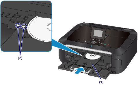 Placing and printing to a printable disc (MG5320)