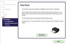  Test Print window.