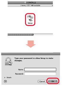 How to perform the setup using USB connection MX432