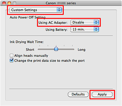 The printer is turned OFF / Printing Does Not Start - iP100