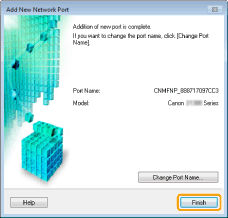 Port Settings to Print in a TCP/IP Environment (MF5900 Series/D1300)