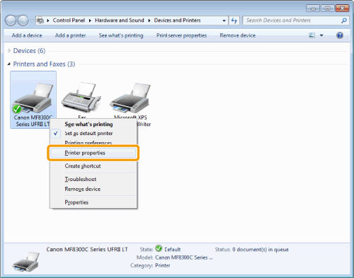 Port Settings to Print in a TCP/IP Environment (MF8080/MF8380)