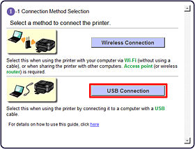 How to perform the setup using USB connection MX432
