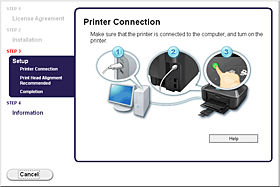 How to perform the setup using USB connection MX432