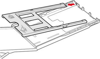 Load Paper in a SELPHY CP900 Cassette