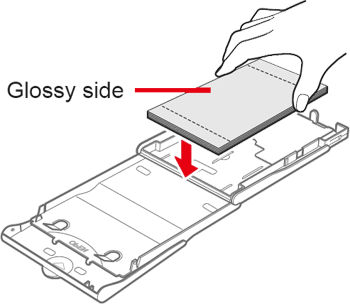 Load Paper in a SELPHY CP900 Cassette