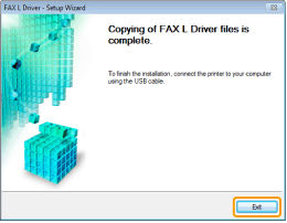 Installing the FAX L Drivers - L190