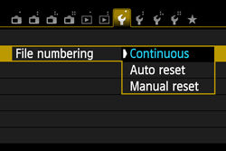 Managing Images in a Camera (Creating a Folder / Numbering a File)(EOS M)
