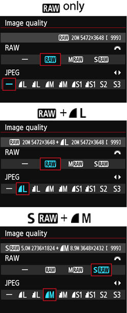 Shooting RAW Images (EOS 6D)