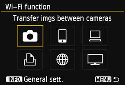 Sending Images to a Smartphone (Wireless Connection) (EOS 70D)