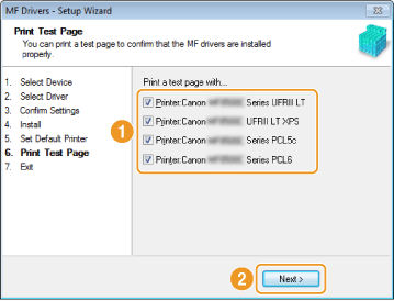 Installing the Driver/Software Via Network for Windows (MF8580Cdw/MF8280Cw)