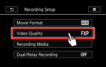 Recording Mode Types and Instructions for Changing the Recording Mode ...