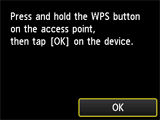 Wireless LAN connection of your printer to an access point using WPS ...