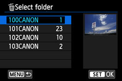 Erasing images and movies in the camera (EOS 70D)