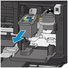 Figure shows cartridge being removed