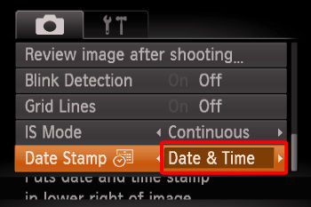 Adding a Date Stamp when Shooting_1