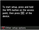 Wireless LAN connection of your printer to an access point using WPS ...