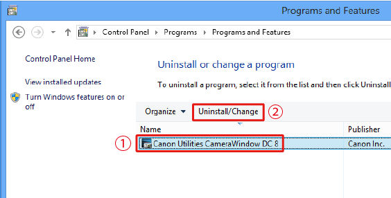 CameraWindow does not run (Windows 8)