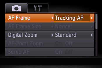 Choosing Subjects to Focus On (Tracking AF) (PowerShot SX700 HS)