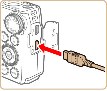 Connecting the camera to a TV (PowerShot SX700 HS) Connecting the camera to a TV (PowerShot SX700 HS)