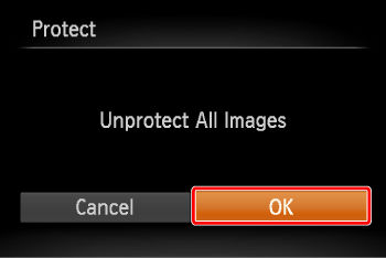 [Protected] is displayed and images cannot be erased