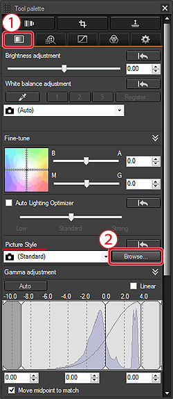 Applying a Picture Style File to an Image Using Digital Photo ...