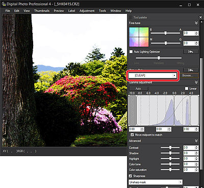 Applying a Picture Style File to an Image Using Digital Photo ...
