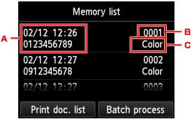 Document Stored in Machine's Memory - MB2320 / MB5020 / MB5320