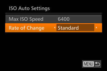 Setting ISO speed (PowerShot G7X)