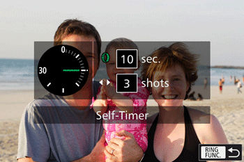 Releasing the shutter automatically (Self-timer/Smart Shutter ...