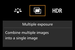 Shoot multiple exposures - EOS 7D Mark II