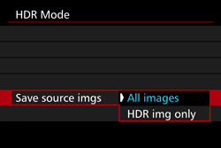 HDR (High Dynamic Range) Shooting (EOS 5DS / EOS 5DS R)
