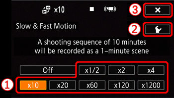 Slow & Fast Motion Recording (VIXIA HF R60/R62/R600)