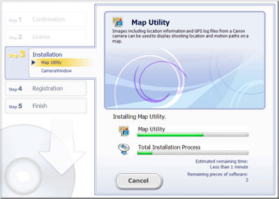 Installing the CameraWindow software to send MP4 movies and photos