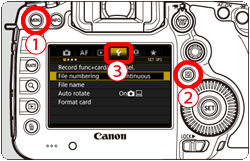Managing Images in a Camera (Creating a Folder / Numbering a File) (EOS ...