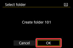 Managing Images in a Camera (Creating a Folder / Numbering a File) (EOS ...