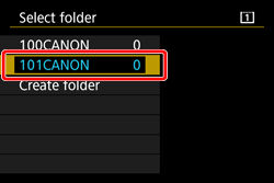 Managing Images in a Camera (Creating a Folder / Numbering a File) (EOS ...