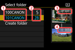 Managing Images in a Camera (Creating a Folder / Numbering a File) (EOS ...