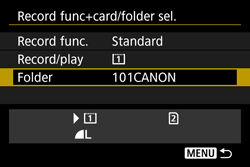Managing Images in a Camera (Creating a Folder / Numbering a File) (EOS ...