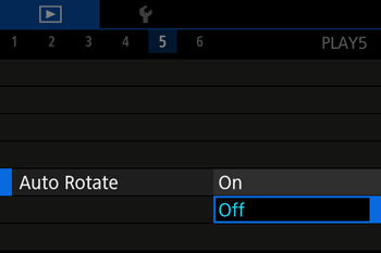 How do I turn off the Auto Rotate function during playback? (PowerShot ...