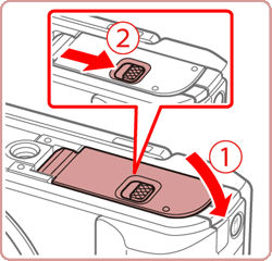 Using a USB cable to charge the camera's battery (Power Shot G5 X)