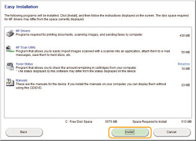 Installing the Driver/Software Via USB for Windows